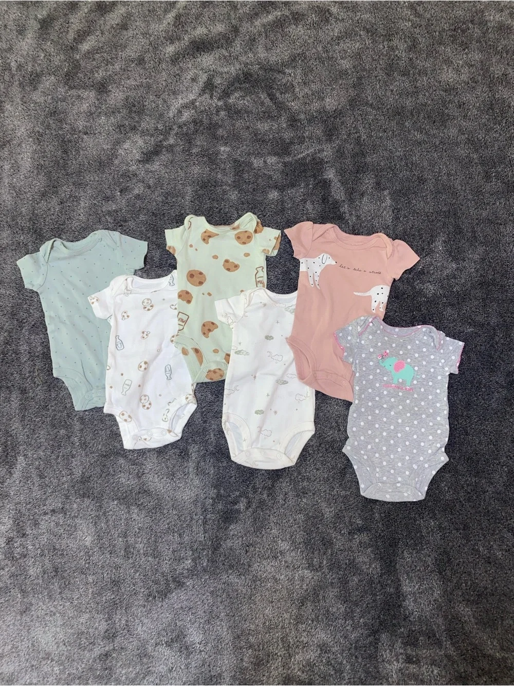 6-Piece Carter’s Baby Girl Onesie Bundle | 3 Months